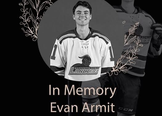 Worcester State Mourns Loss of Beloved Ice Hockey Player Evan Armit