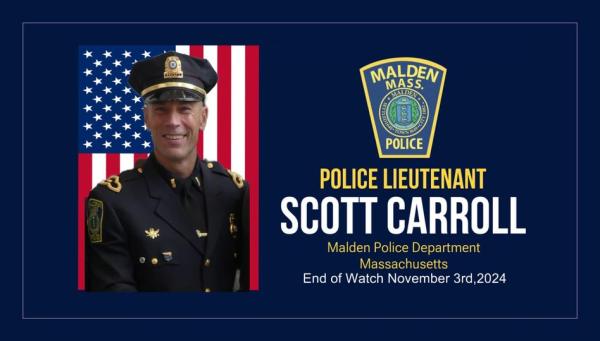 Malden Police Department Mourns Loss of Lieutenant Scott Carroll