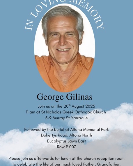Remembering George Gilinas: A Loving Father Who Left a Lasting Legacy of Care and Devotion