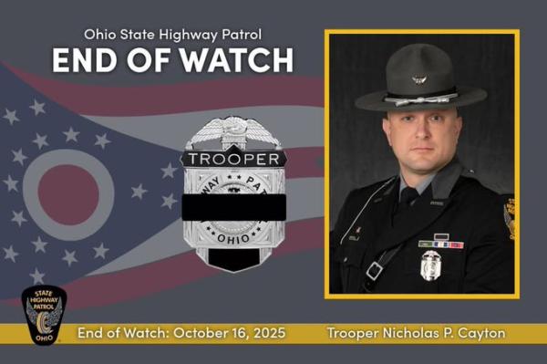 Canfield Community and Ohio State Highway Patrol Mourn Trooper Nicholas P. Cayton